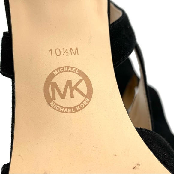 Michael Michael Kors black suede slingback heels - Picture 9 of 11